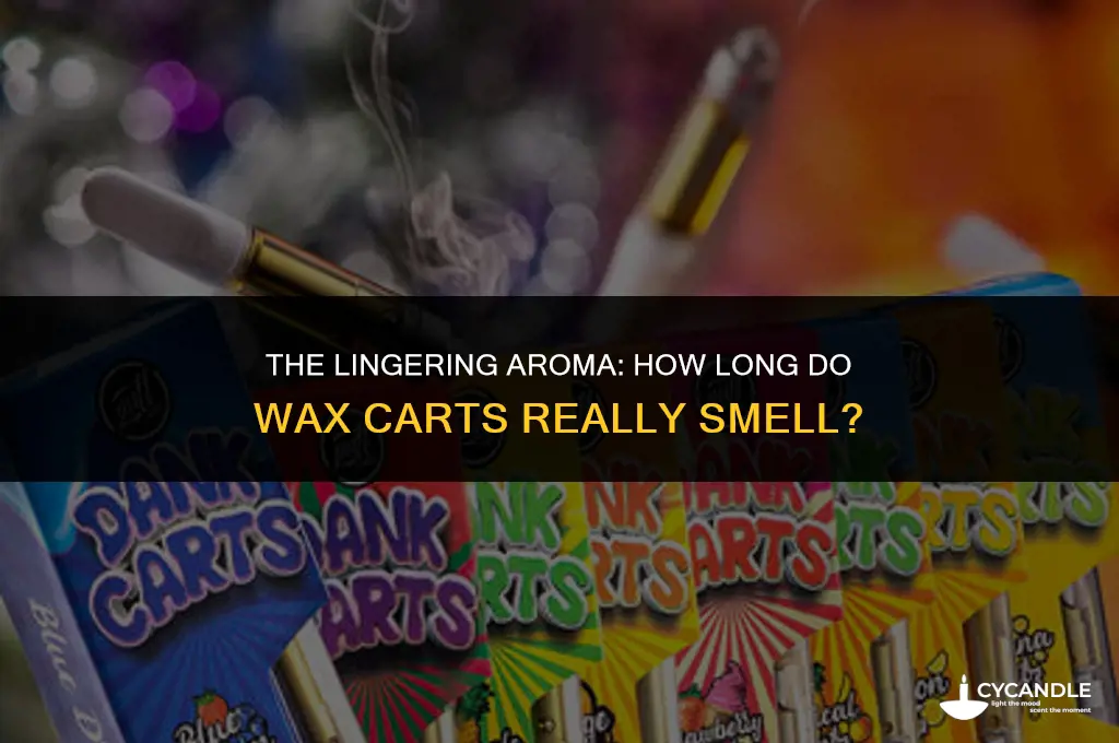 how long do wax carts smell