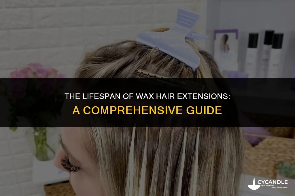 how long do wax hair extensions last