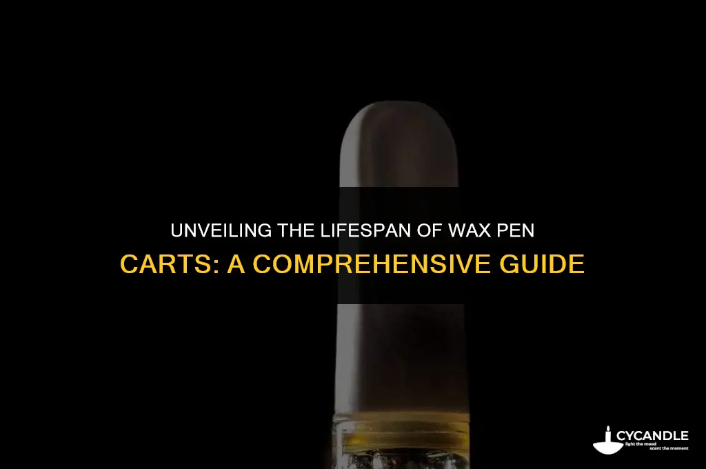 how long do wax pen carts last