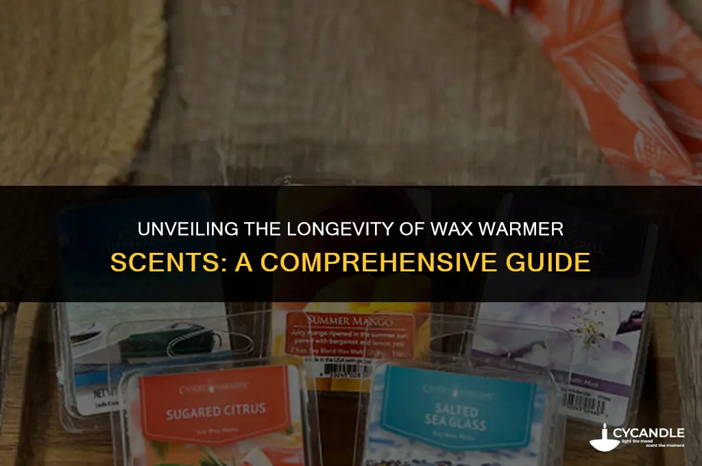 how long do wax warmer scents last