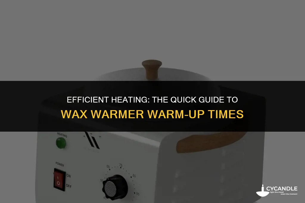 how long do wax warmers take to heat up