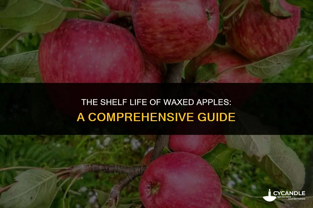 how long do waxed apples last