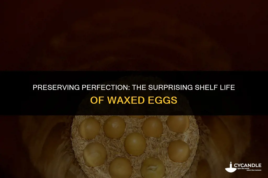 how long do waxed eggs last