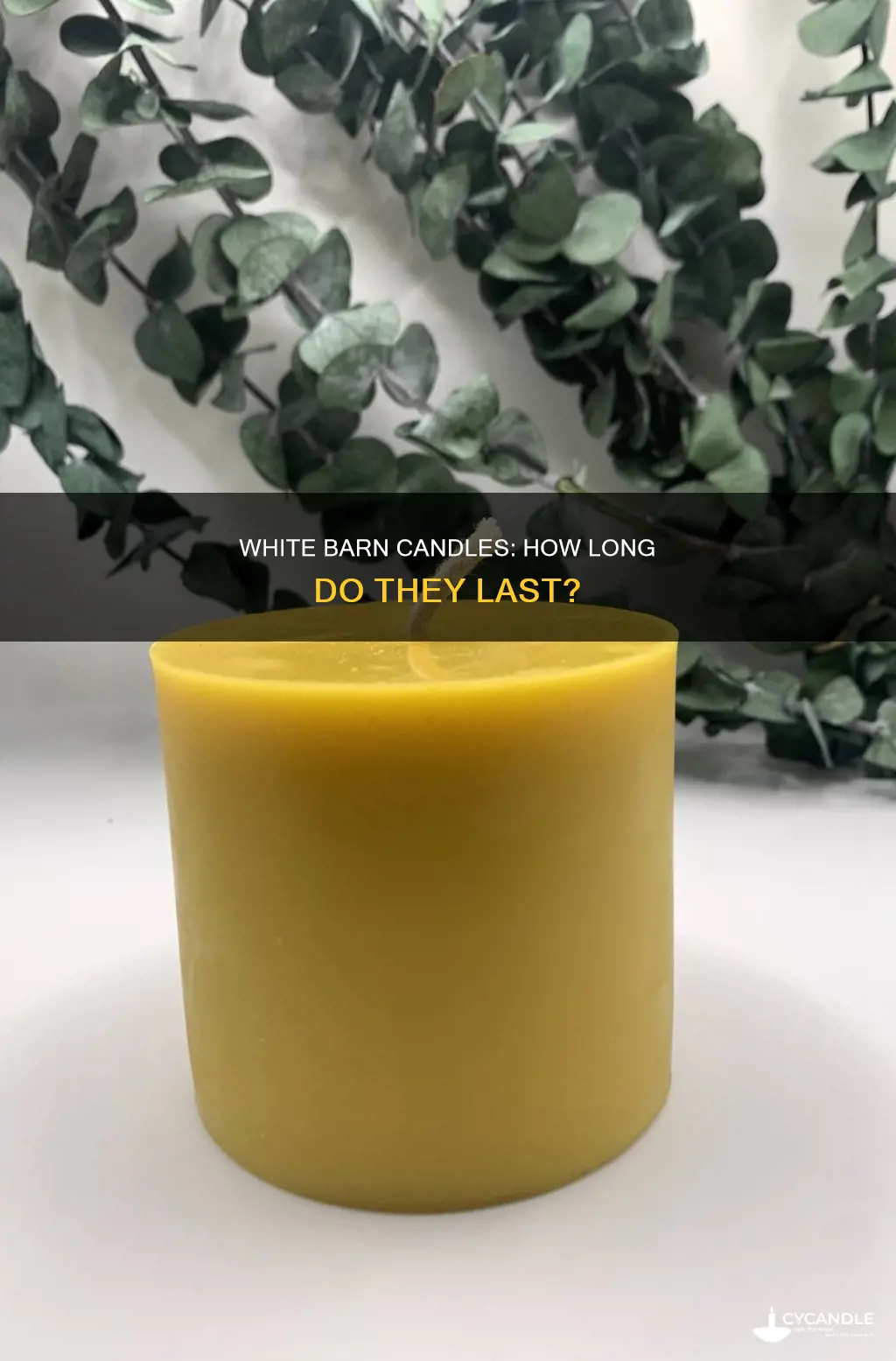 how long do white barn candles last