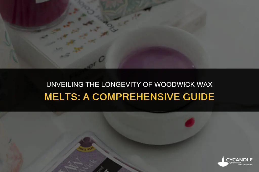 how long do woodwick wax melts last