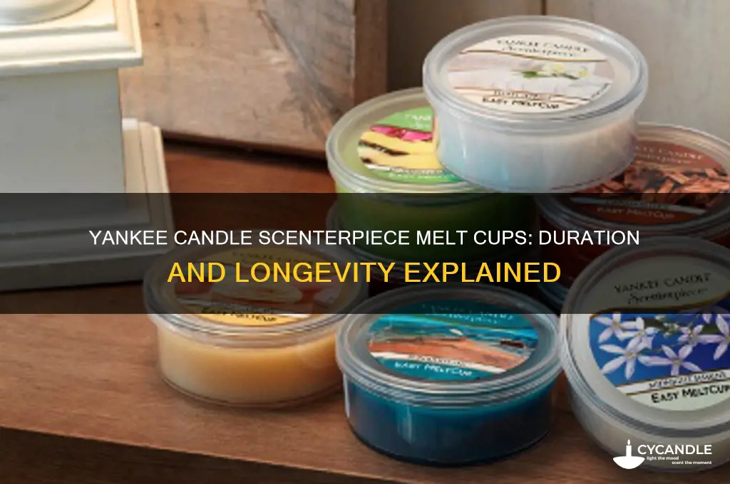 how long do yankee candle scenterpiece melt cups last