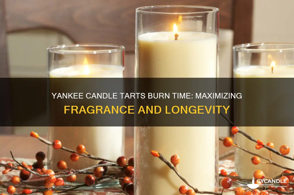 how long do yankee candle tarts burn