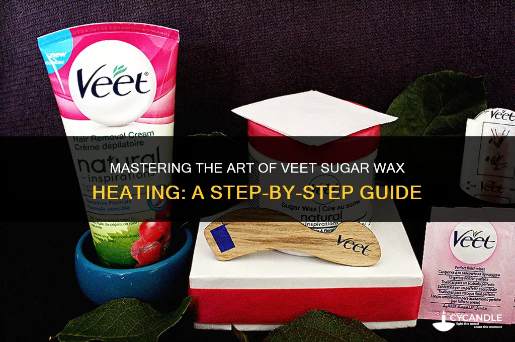 how long do you heat up veet sugar wax
