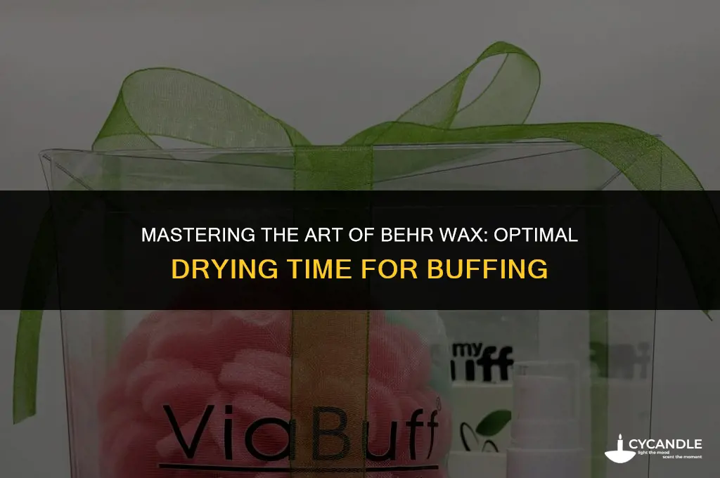 how long do you let behr wax dry before buffing