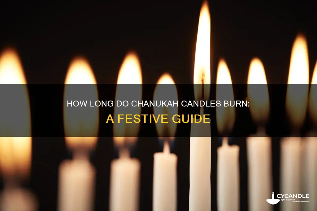 how long do you light chanukah candles burn