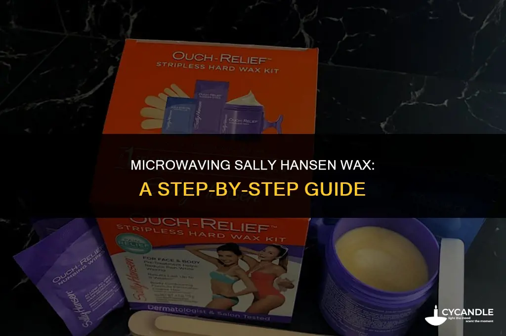 how long do you microwave sally hansen wax