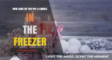 Freezing Candles: Optimal Time to Harden Wax for Easy Cleaning