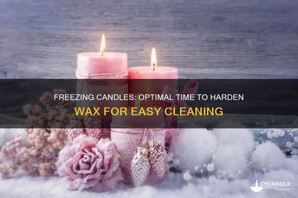 how long do you put a candle in the freezer