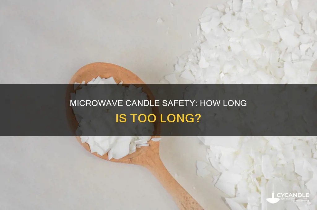 how long do you put a candle in the microwave