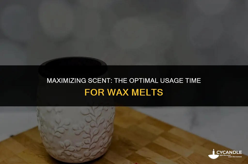 how long do you use wax melts