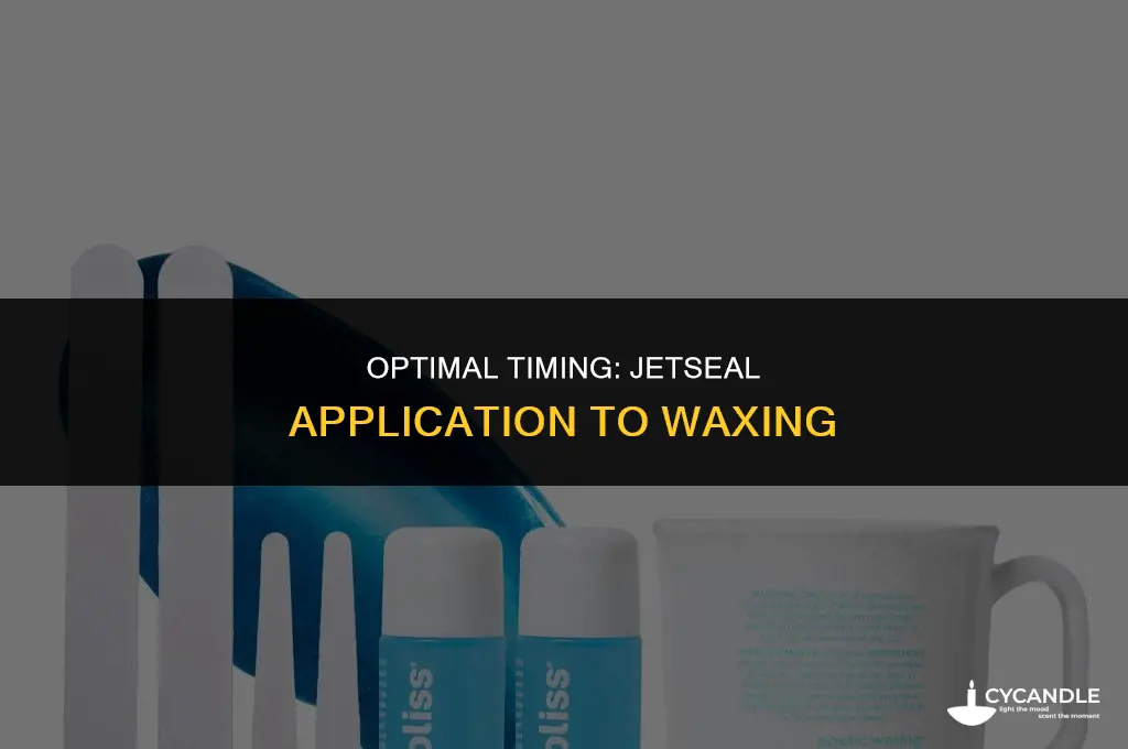 how long do you wait after applying jetseal before wax