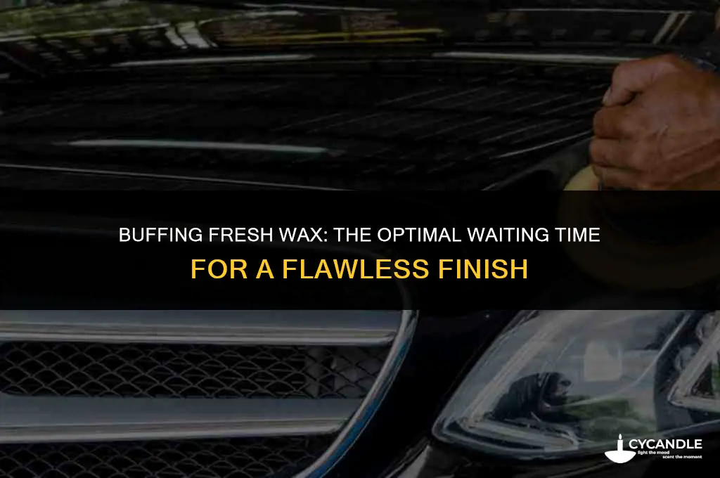 how long do you wait before you buff fresh wax