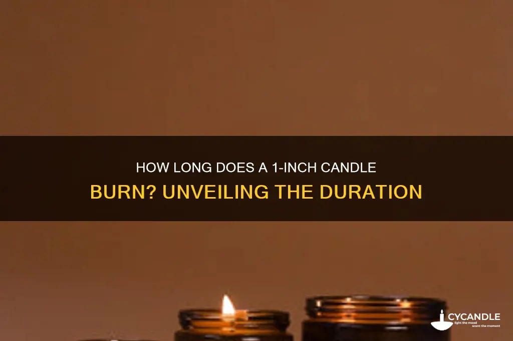 how long does 1 inch candle burn