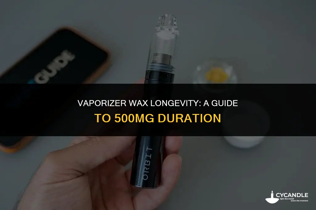 how long does 500mg of wax last vaporizer