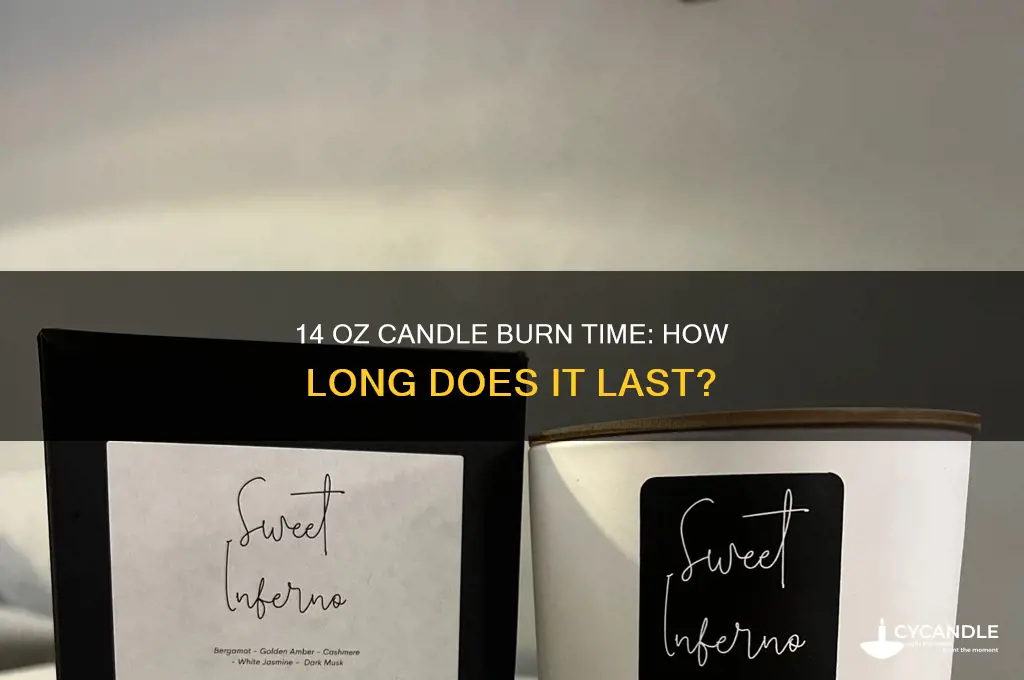 how long does a 14 oz candle burn