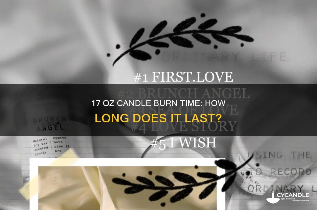 how long does a 17 oz candle burn