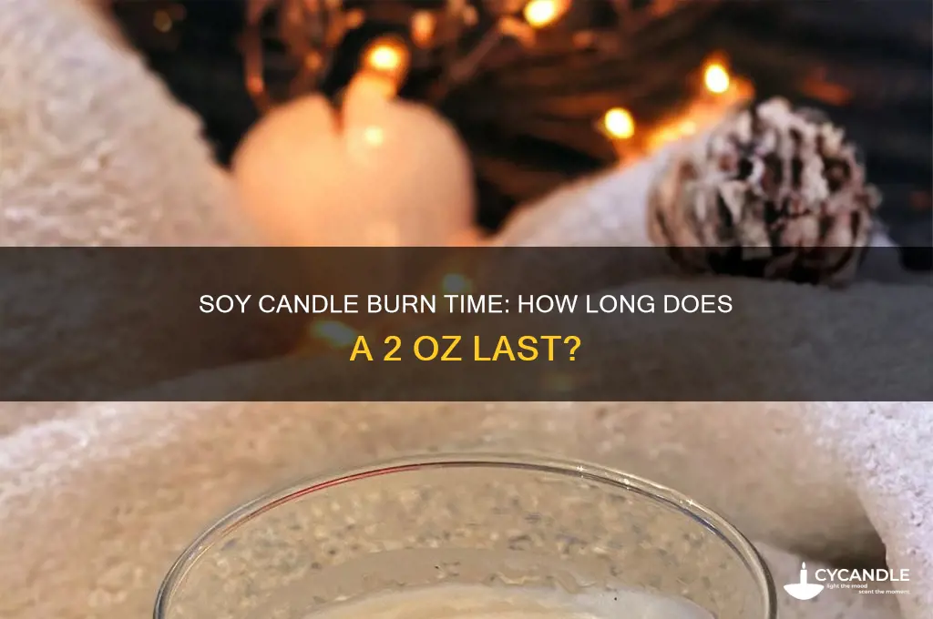 how long does a 2 oz soy candle burn