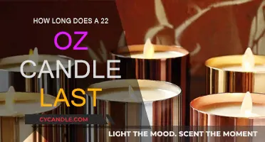Candle Burning: 22 Oz Candles Last for..