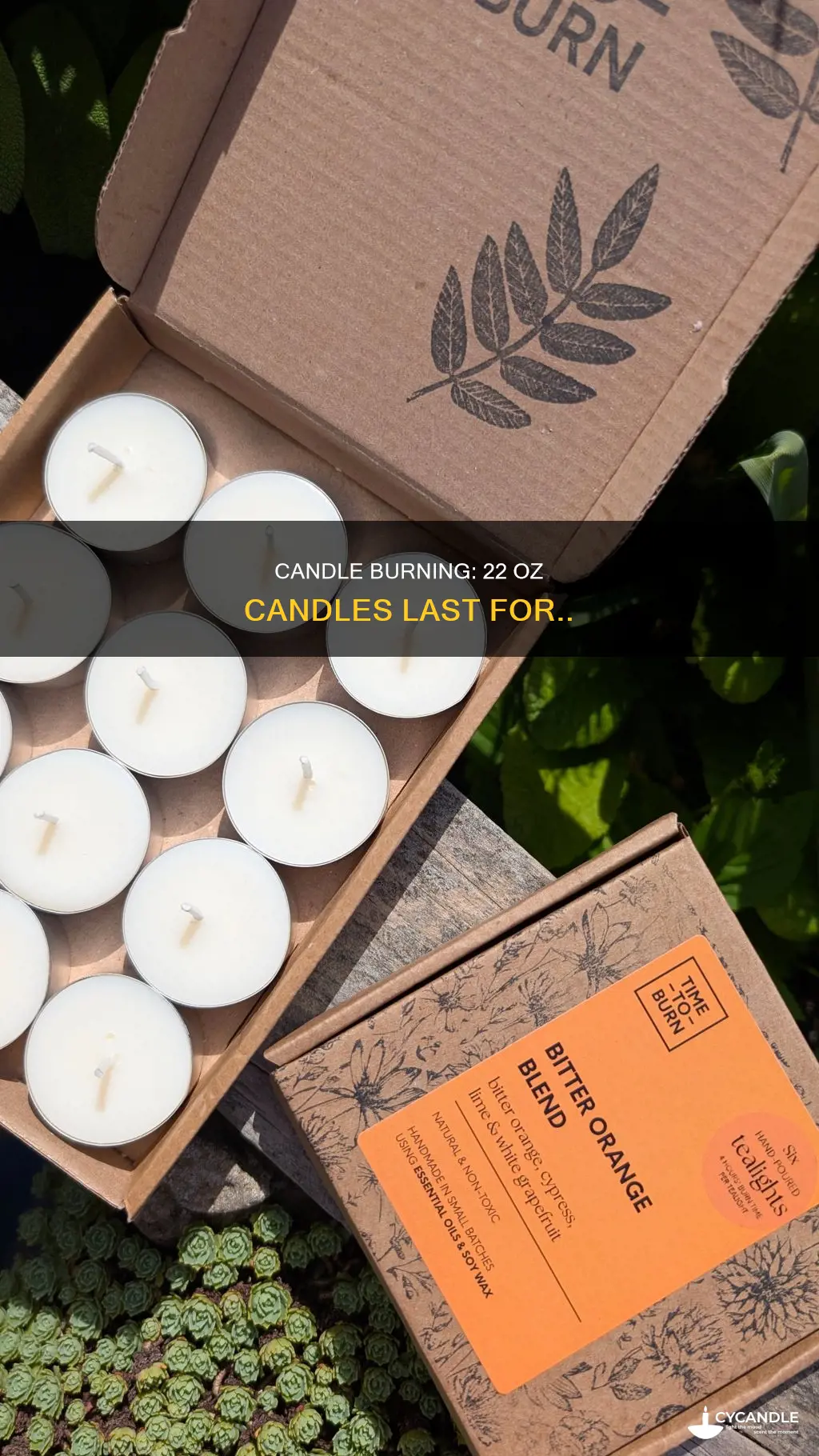how long does a 22 oz candle last