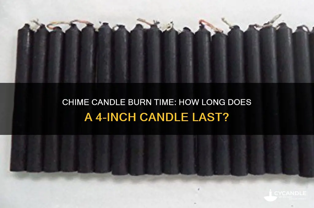 how long does a 4 inch chime candle burn