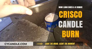 Crisco Candle Burn Time: How Long Does a 4-Ounce Last?
