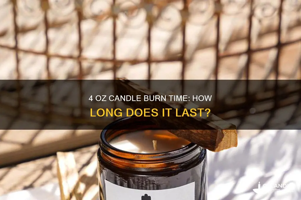 how long does a 4 oz candle burn
