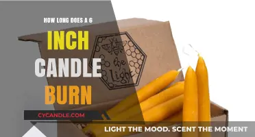 How Long Does a 6-Inch Candle Burn? A Comprehensive Guide