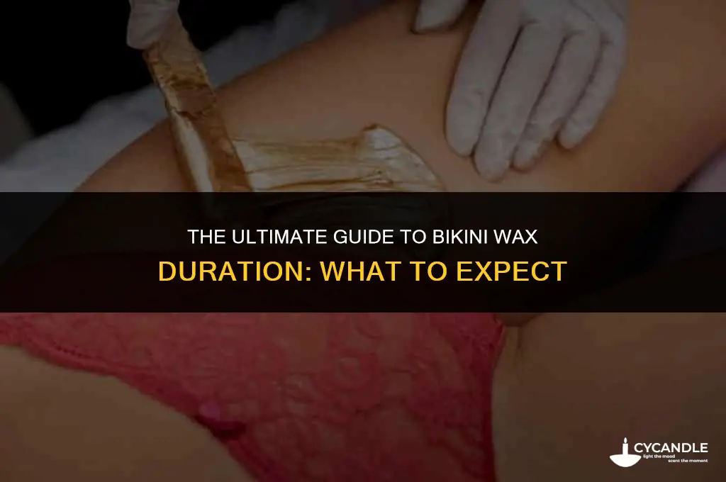 how long does a bikini wax take