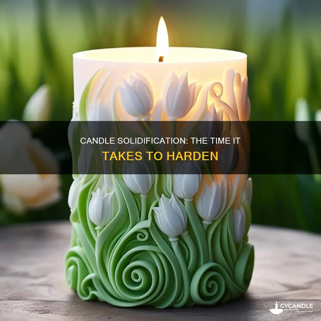 how long does a candle take to solidify