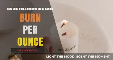 Coconut Blend Candle Burn Time: Ounce-by-Ounce Breakdown
