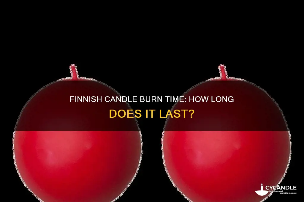 how long does a finnish candle burn