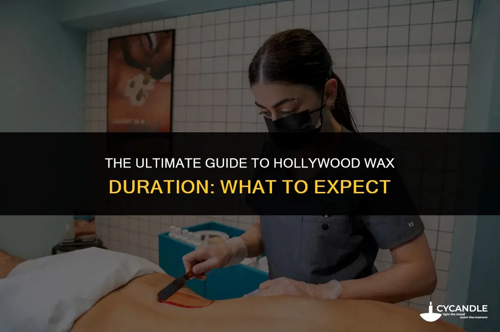 how long does a full hollywood wax take