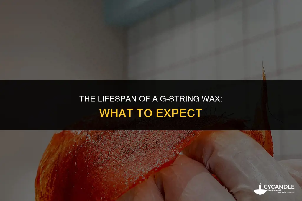 how long does a g string wax last