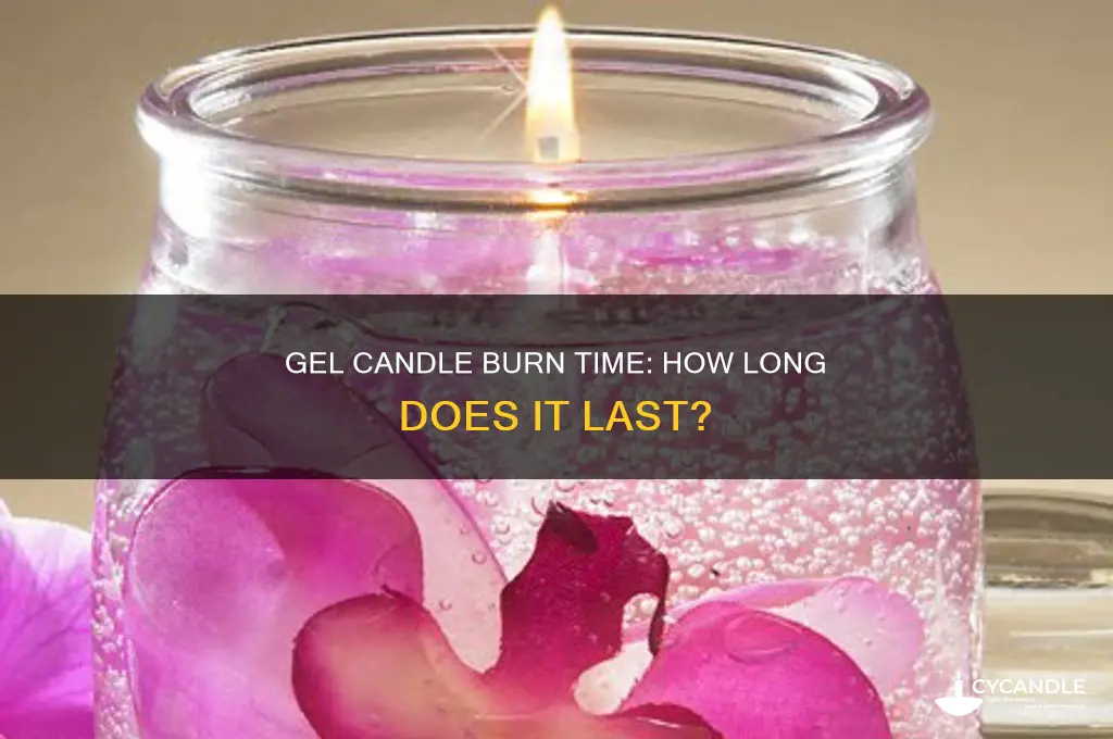 how long does a gel candle burn