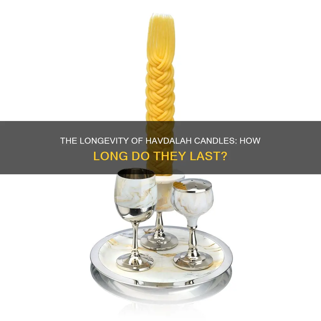 how long does a havdalah candle last