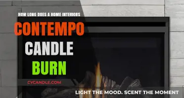 Home Interiors Contempo Candle Burn Time: What to Expect