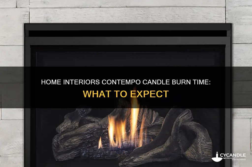 how long does a home interiors contempo candle burn