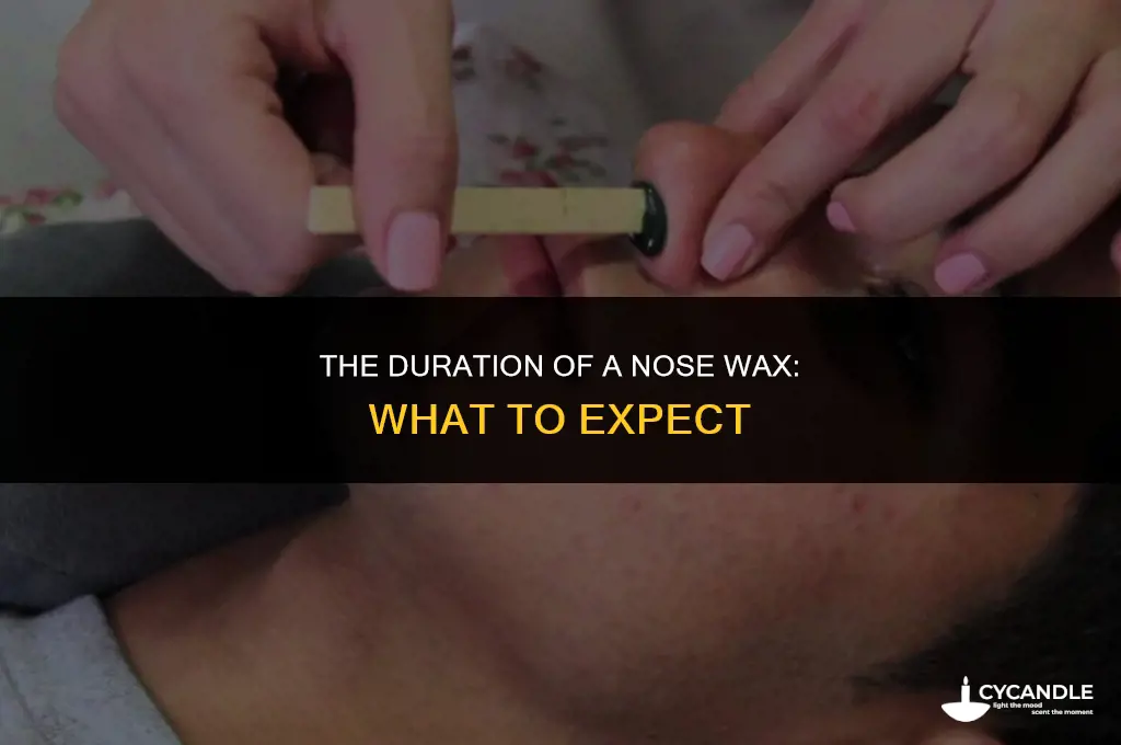 how long does a nose wax last