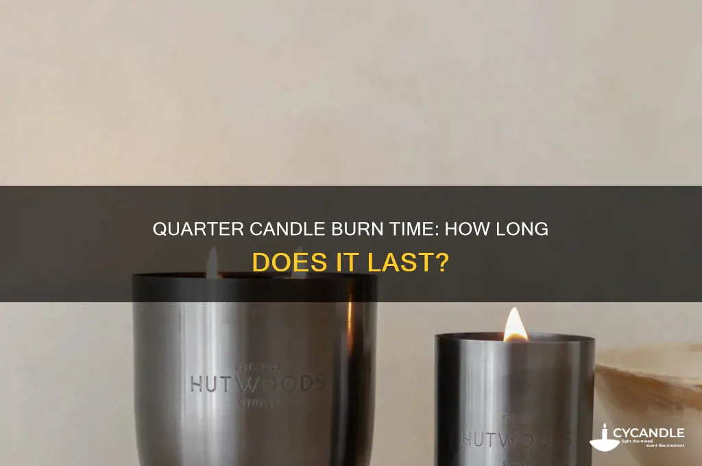 how long does a quarter candle burn time