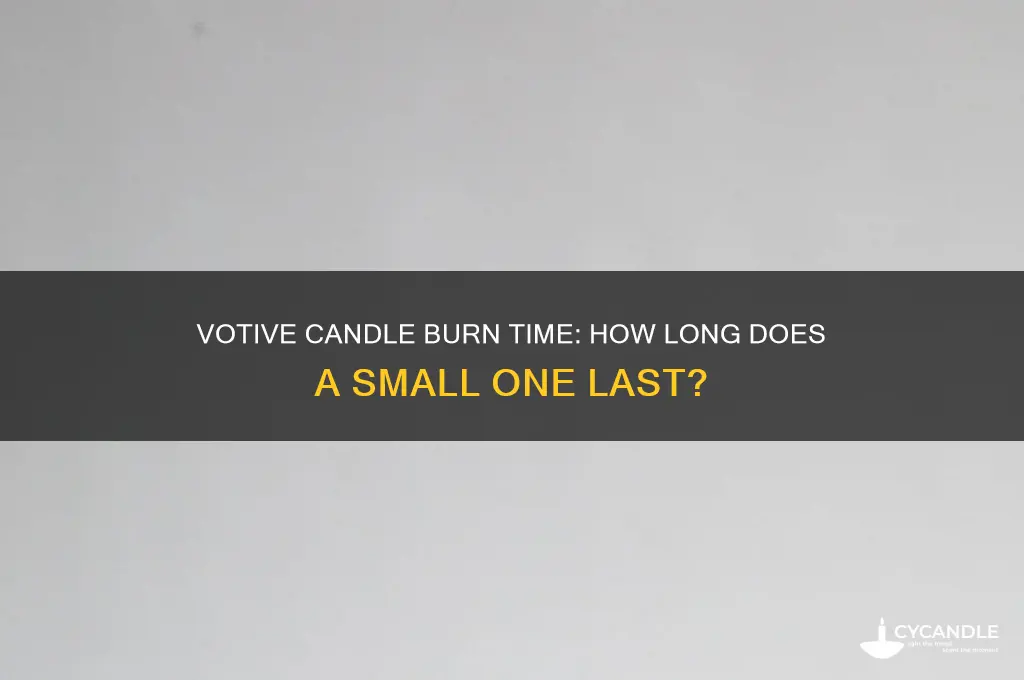 how long does a small votive candle burn