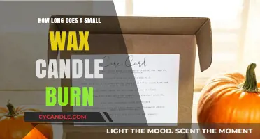 Small Wax Candle Burn Time: Duration and Factors Explained