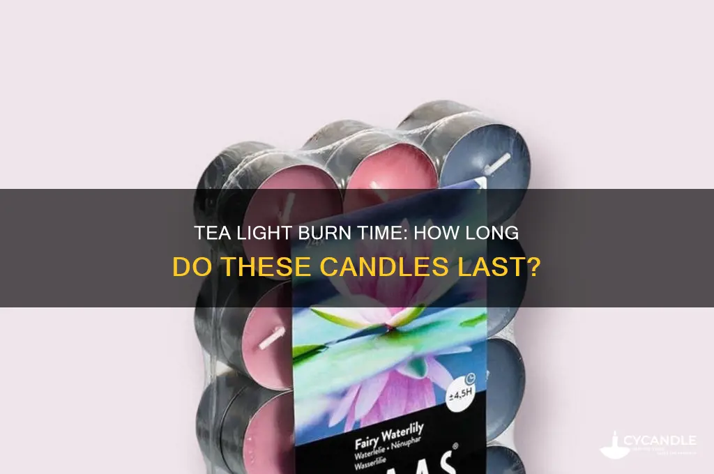 how long does a tea light candle last