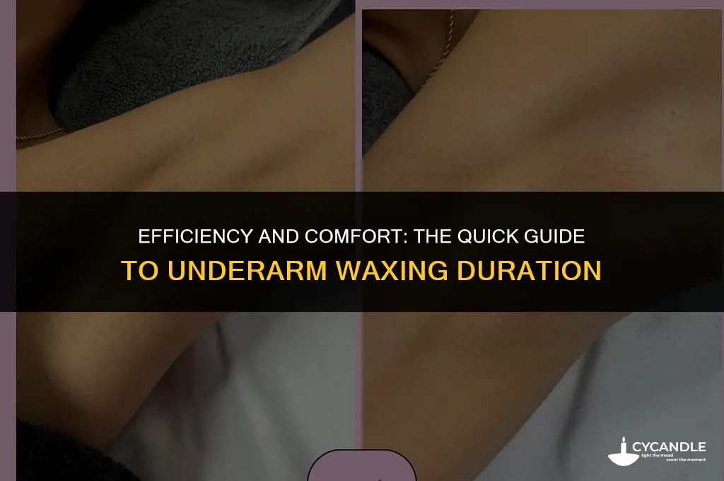 how long does a underarm wax take