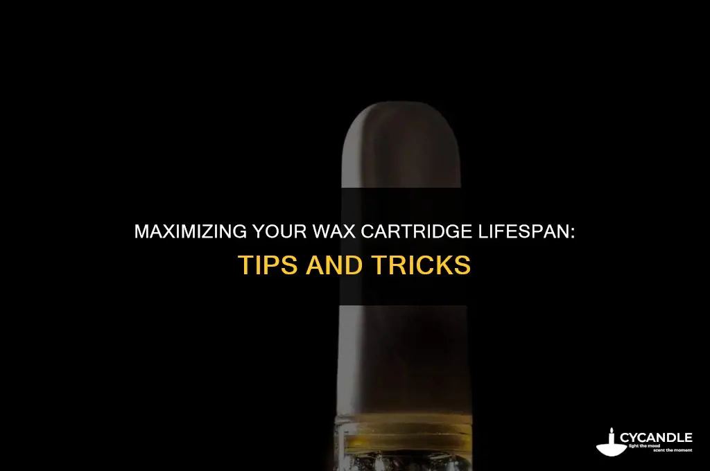 how long does a wax oen cartirdige last