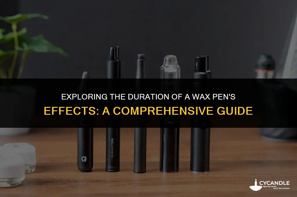 how long does a wax pen effect last